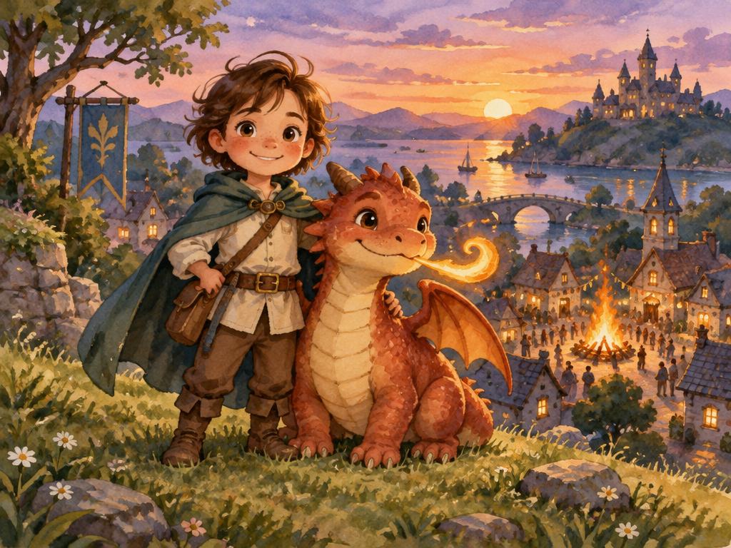 The Dragon Who Lost His Spark cover illustration
