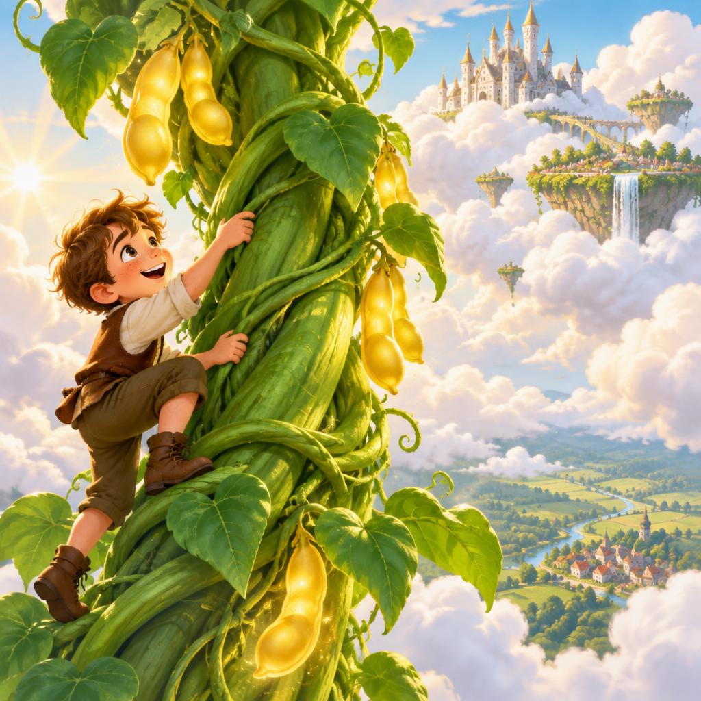 Jack and the Beanstalk cover illustration