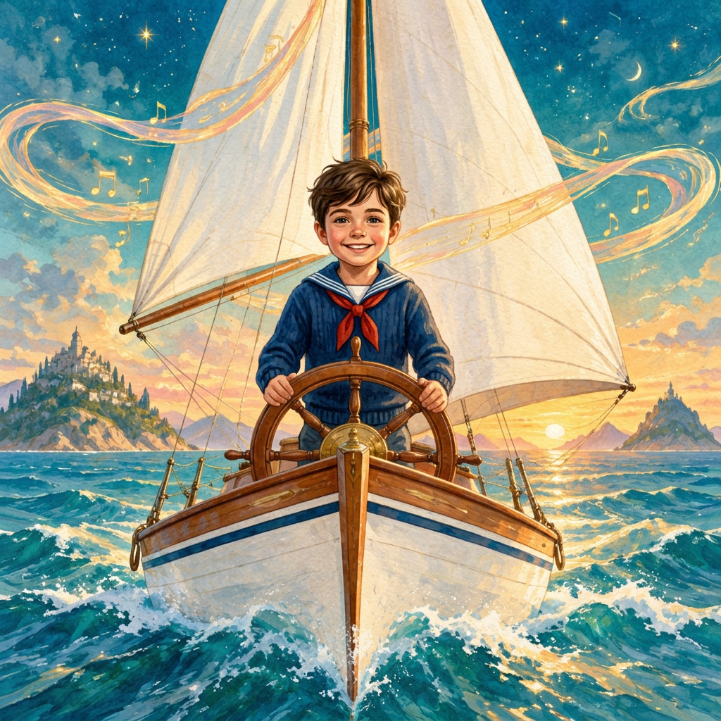 The Sailor and the Singing Wind cover illustration
