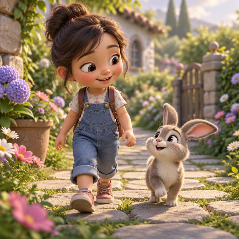 Soft 3D Animation storybook style sample