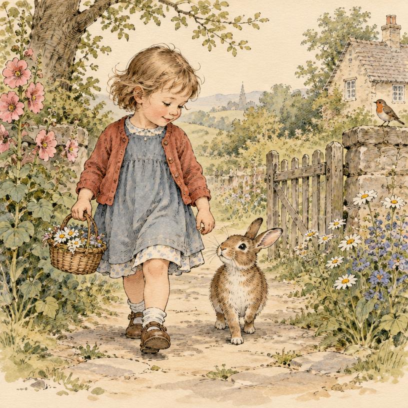 Ink & Wash storybook style sample